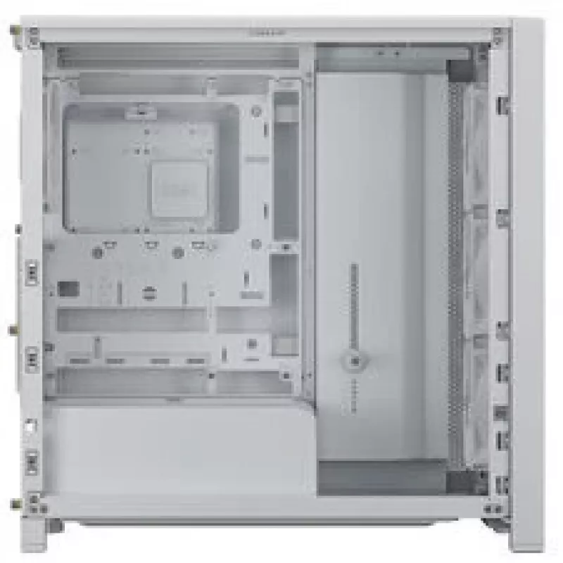 Mid-tower pc-behuizing CORSAIR FRAME 4000D RS Wood wit/eiken, mid-tower ATX-compatibel, gehard glas