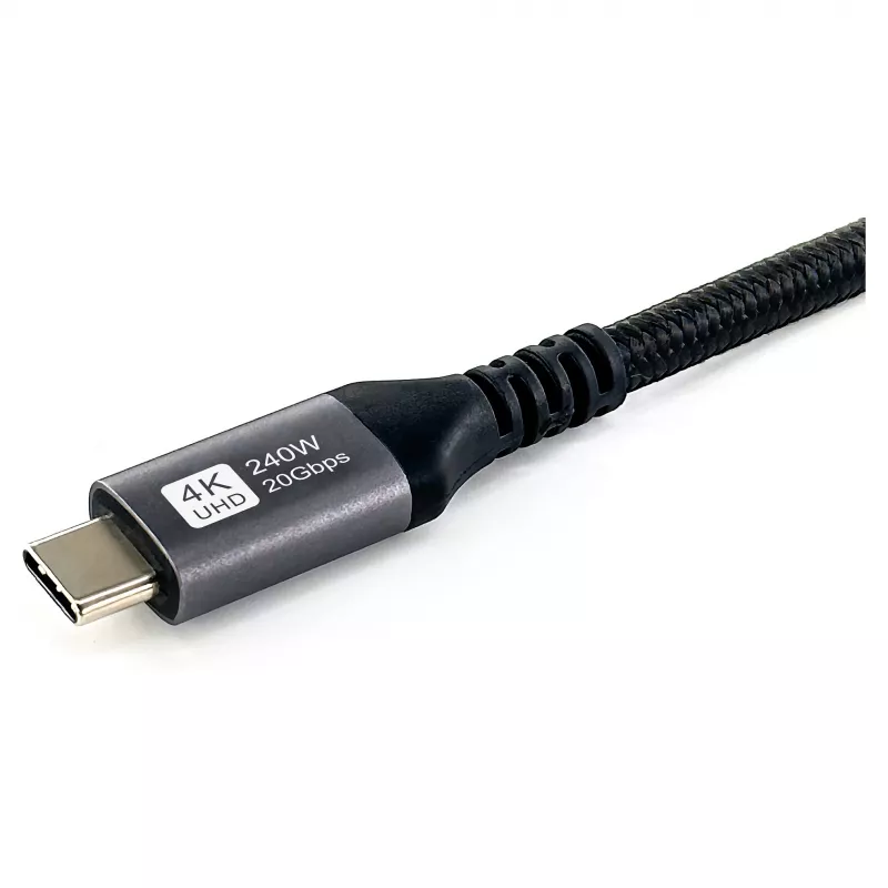 EQUIP USB4 Gen 2x2 C–C-kabel 3,0m, PD 100W, 4K/60Hz, 20Gbps, zwart