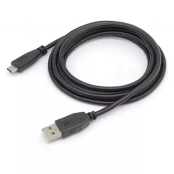 EQUIP USB 2.0-kabel C naar A M/M, 0,3 m, USB 2.0 480 Mbit/s, vernikkelde contacten, zwart