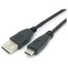 EQUIP USB 2.0-kabel C naar A M/M, 0,3 m, USB 2.0 480 Mbit/s, vernikkelde contacten, zwart