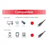 USB-C-naar-USB-C-kabel 2.0 EQUIP 128833, 0,5 m, PD 60 W, 0,48 Gbit/s, vernikkelde contacten, zwart
