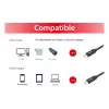 USB-C-naar-USB-C-kabel EQUIP 128348, USB 3.2 Gen 1 (5 Gbit/s), PD 60 W, 0,5 m, zwart