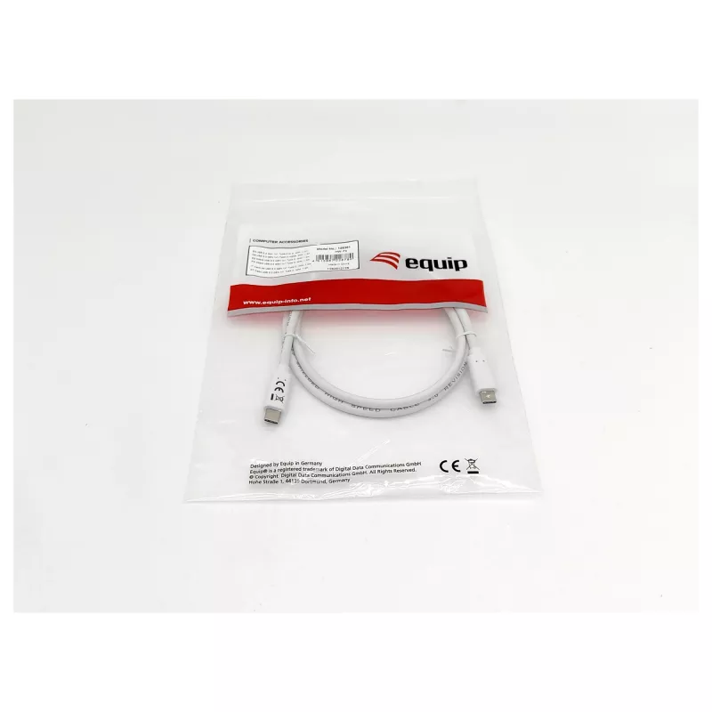 EQUIP USB 3.2 Gen 1 Type-C naar Type-C-kabel 0,5 m PD 60 W 5 Gbit/s wit