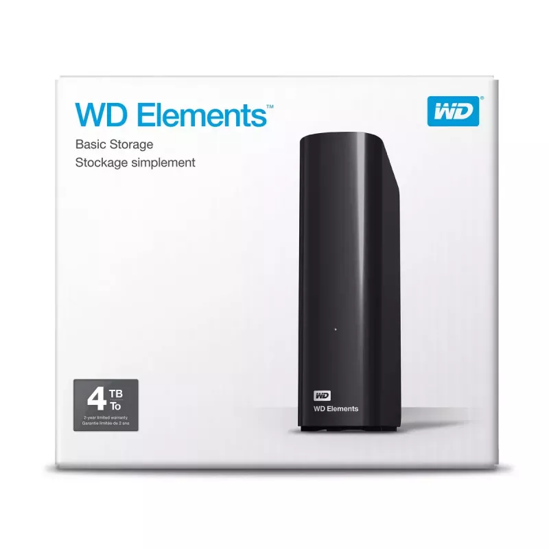Externe harde schijf Western Digital 4 TB USB 3.2 Gen 1 WDBWLG0040HBK-EESN