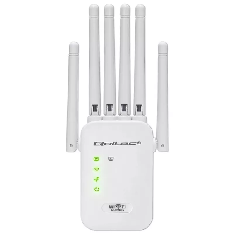 Wi‑Fi‑signaalversterker QOLTEC AC1200 – QOLTEC AC1200 dualband‑signaalversterker