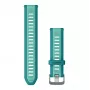 Vervangende snelwissel-horlogeband GARMIN 010-11251-AJ 20 mm turquoise/aqua
