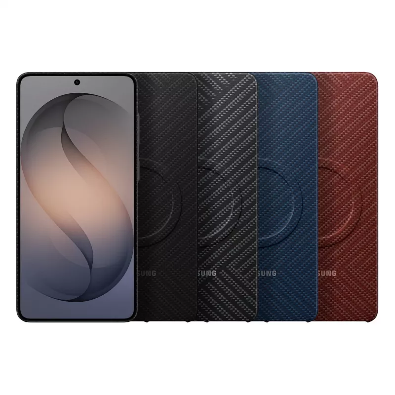 Samsung Carbon Magnet hoesje Galaxy S26+, rood