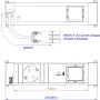 Bachmann 916.505 Power Frame Stekkerdoos klein, 1x Schuko, 1x USB-C 30 W, 0,2 m