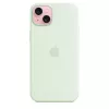 Siliconenhoes met MagSafe voor Apple iPhone 15 Plus – siliconen, mint, voor 6,7 inch iPhone 15 Plus