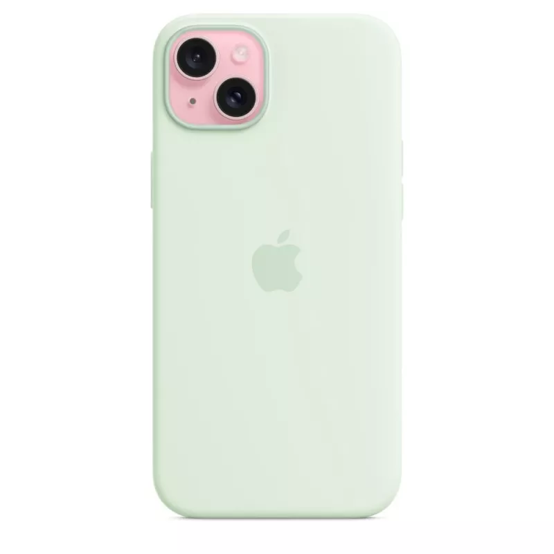 Siliconenhoes met MagSafe voor Apple iPhone 15 Plus – siliconen, mint, voor 6,7 inch iPhone 15 Plus