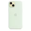 Siliconenhoes met MagSafe voor Apple iPhone 15 Plus – siliconen, mint, voor 6,7 inch iPhone 15 Plus