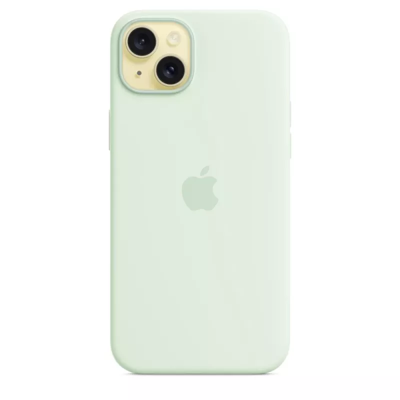 Siliconenhoes met MagSafe voor Apple iPhone 15 Plus – siliconen, mint, voor 6,7 inch iPhone 15 Plus