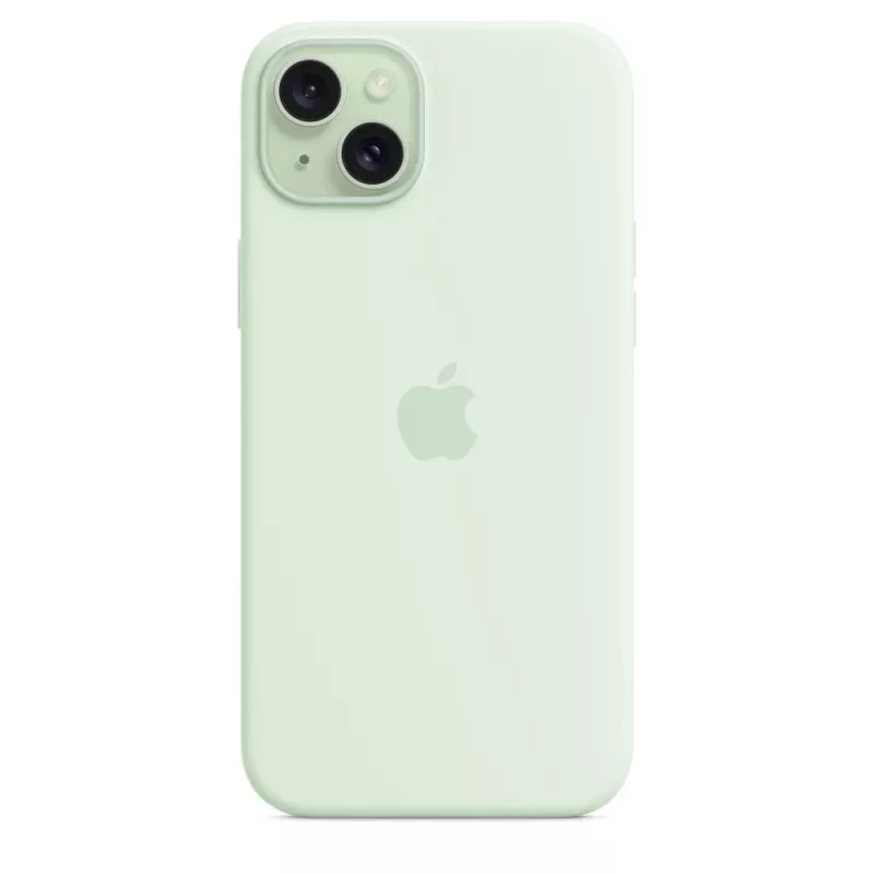 Siliconenhoes met MagSafe voor Apple iPhone 15 Plus – siliconen, mint, voor 6,7 inch iPhone 15 Plus