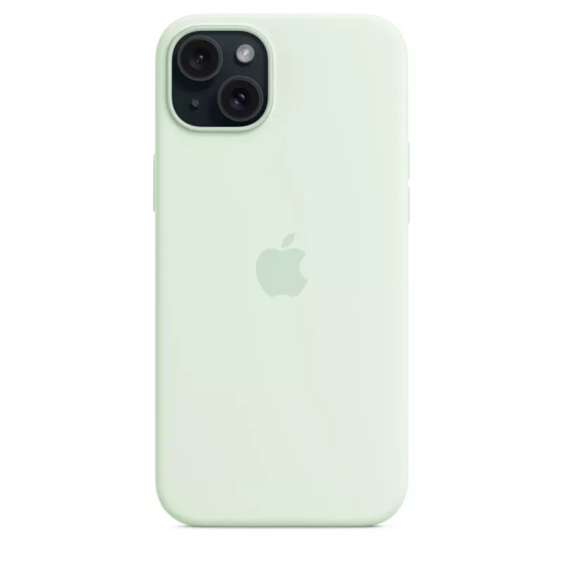 Siliconenhoes met MagSafe voor Apple iPhone 15 Plus – siliconen, mint, voor 6,7 inch iPhone 15 Plus