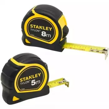 Stanley Tylon Rolmaat dubbelpak STHT0-74260, 5 m/19 mm en 8 m/25 mm