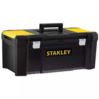 Stanley Essential 26 in kunststof gereedschapskist STST82976-1, 33 l, zwart/geel