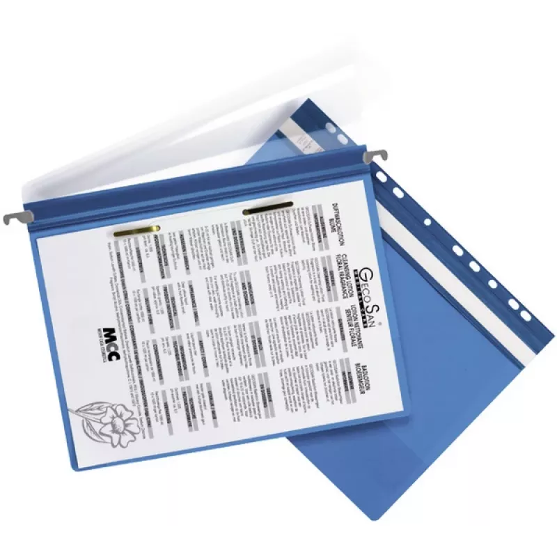 Hangmap Durable 2561-06 A4 kunststof blauw transparant