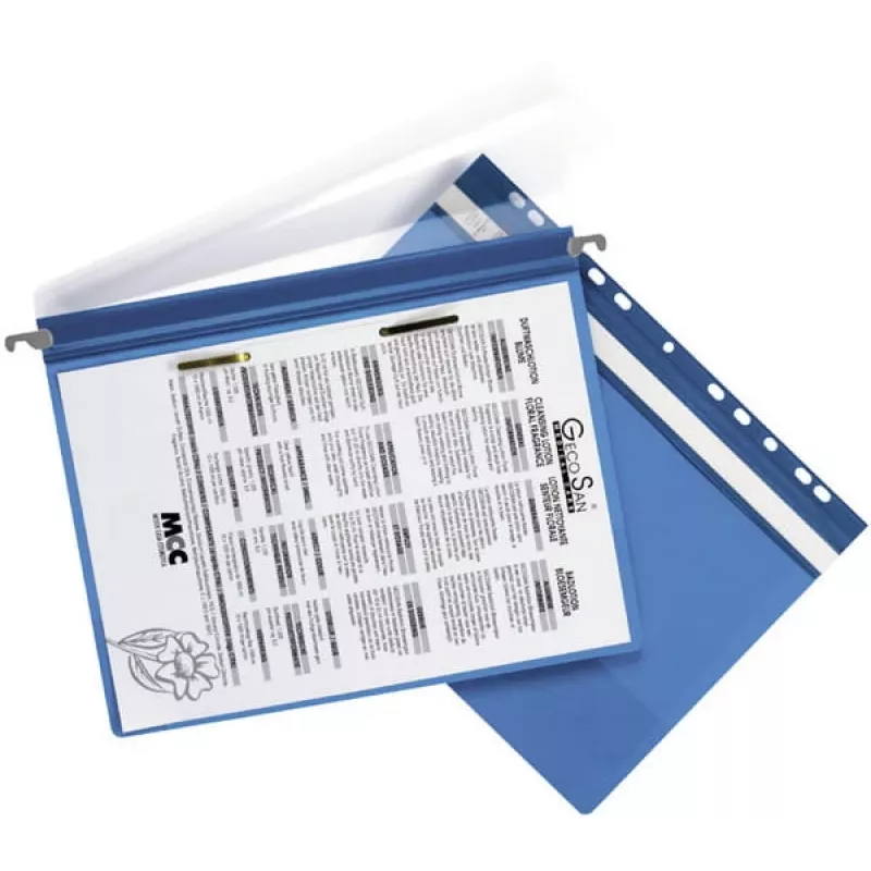 Hangmap Durable 2561-06 A4 kunststof blauw transparant