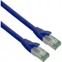 helos Cat.6a Superflex Patchkabel, Cat.7 ruwe kabel, S/FTP AWG 26/7, 2 m, blauw