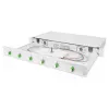 Glasvezel-lasbox DIGITUS DN-96330/9APC 1U, bezet met 6x LC-APC DX, OS2, polymeer/staal, lichtgrijs