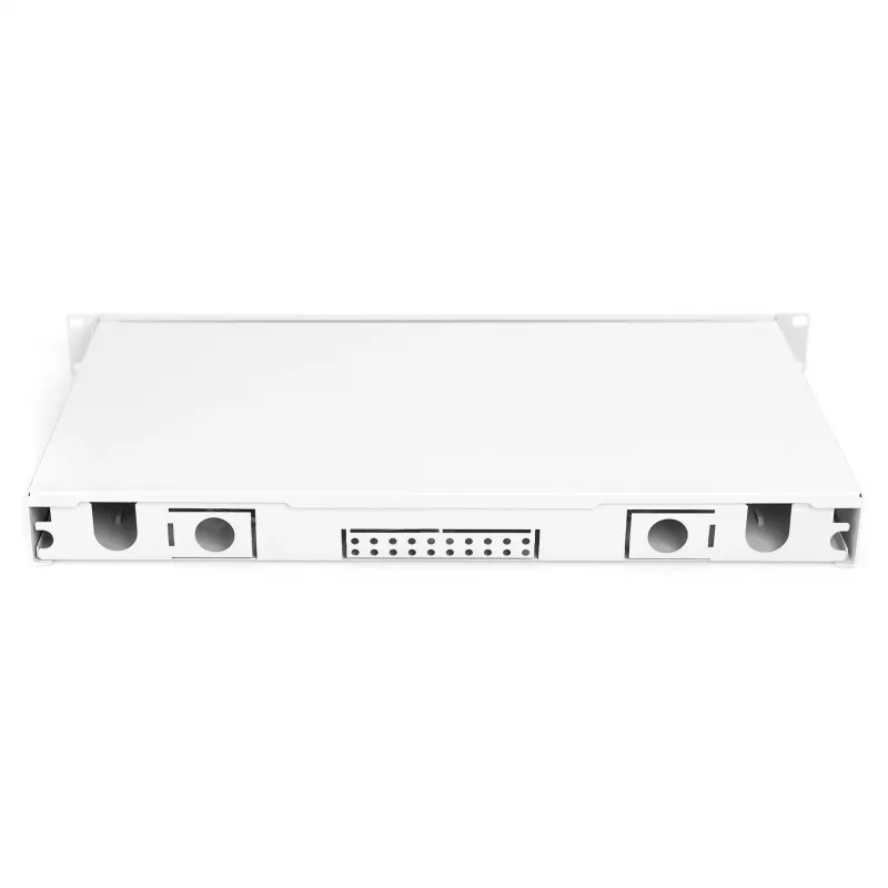 Glasvezel-lasbox DIGITUS DN-96330/9APC 1U, bezet met 6x LC-APC DX, OS2, polymeer/staal, lichtgrijs
