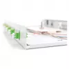Glasvezel-lasbox DIGITUS DN-96330/9APC 1U, bezet met 6x LC-APC DX, OS2, polymeer/staal, lichtgrijs