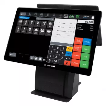 All-in-one Olympia T215DK 38,1 cm (15 inch) touchscreen Android 11, thermische directe printer 8 cm, zwart