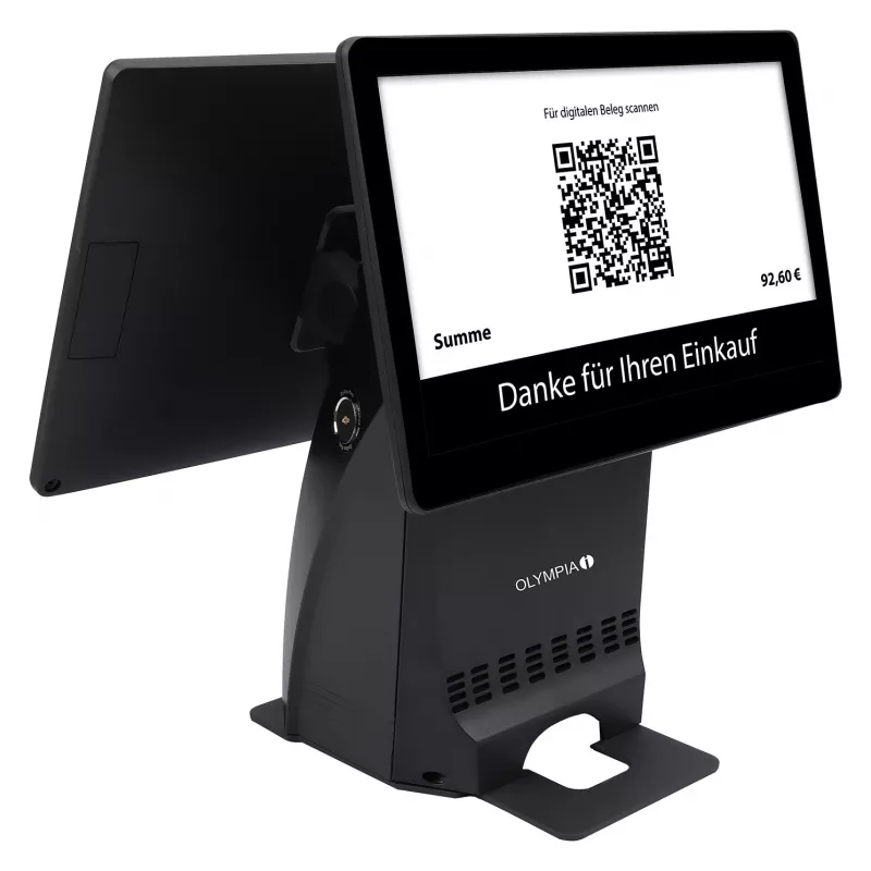All-in-one Olympia T215DK 38,1 cm (15 inch) touchscreen Android 11, thermische directe printer 8 cm, zwart