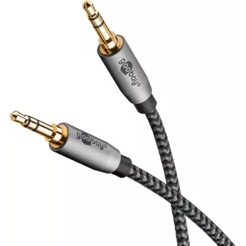 Goobay 65272. Aansluiting 1: 3.5mm TRS, connector 1 geslacht: mannelijk, aansluiting 2: 3.5mm TRS, connector 2 geslacht: mannelijk, kabelmater