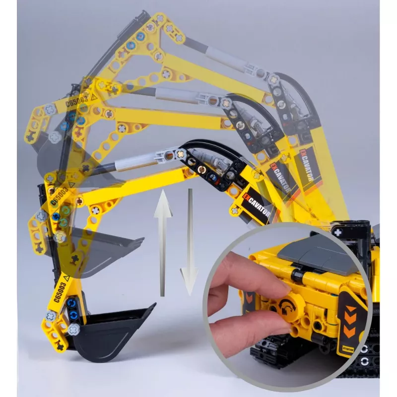 Graafmachine-model Jamara CaDA graafmachine bouwstenen, aanbevolen leeftijd 8+, gewicht 0,36 kg, zwart/geel
