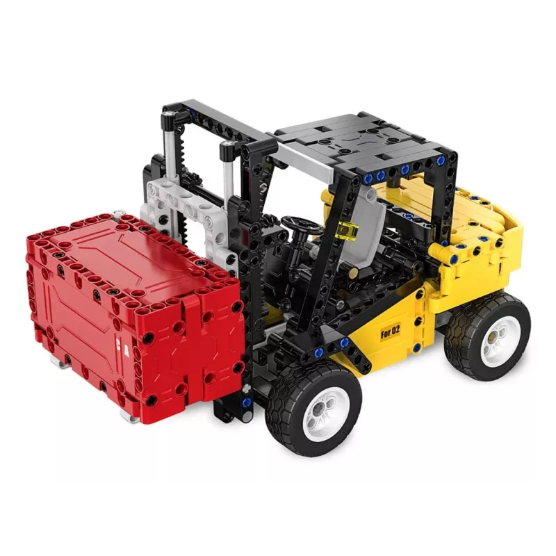 Heftruck Jamara model CaDA Bricks — kinderheftruck, kleuren: zwart, rood, geel, aanbevolen leeftijd 8+