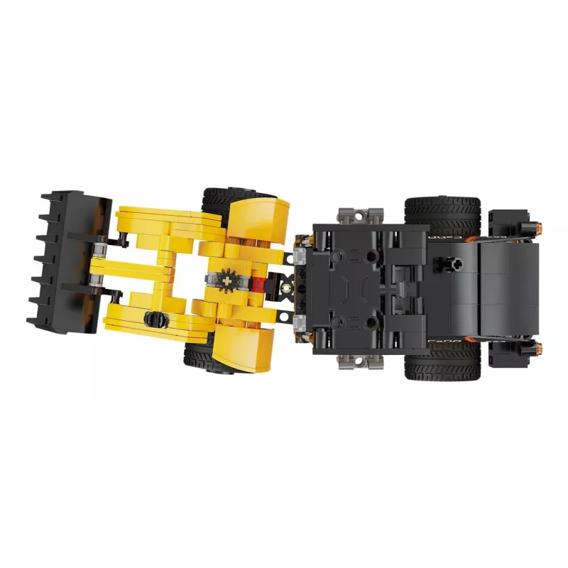 Constructieset wiellader Jamara CaDA Wheel loader Bricks, voor kinderen vanaf 8 jaar, zwart en geel