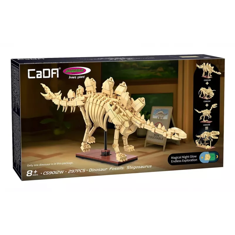 Bouwset Jamara CaDA dinosaurusfossiel Stegosaurus — 297 onderdelen, leeftijd 8+, beige/bruin