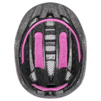 Beschermende kinderhelm UVEX kid 2 cc meerkleurig roze, harde schaal, matte afwerking