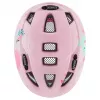 Beschermende kinderhelm UVEX kid 2 cc meerkleurig roze, harde schaal, matte afwerking