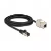 Kabel RJ45-stekker naar Keystone-module RJ45-bus DeLOCK 87029