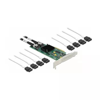 DeLOCK 8-voudige SATA PCI Express x8-kaart met verbindingskabel