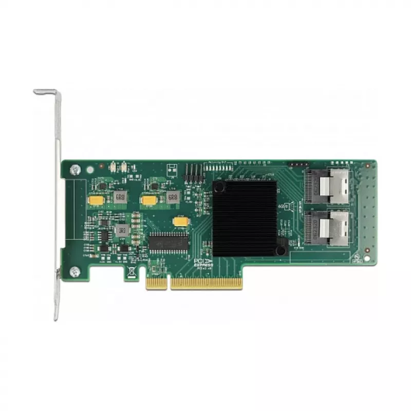 DeLOCK 8-voudige SATA PCI Express x8-kaart met verbindingskabel
