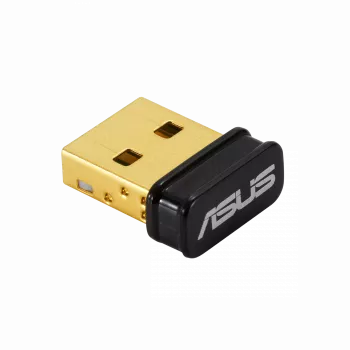 Bluetooth-USB-adapter ASUS USB-BT600, Bluetooth-interface, USB-host, 1,5 Mbit/s, USB-gevoed, zwart/goud