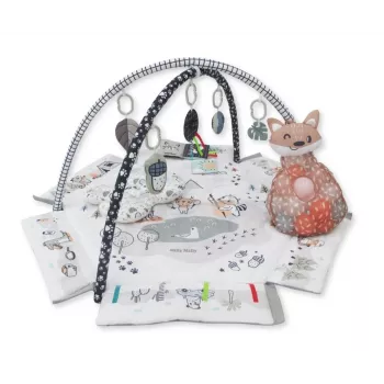 Baby speelmat milly mally Baby Mat 5in1 Minky – multifunctionele 5-in-1 babymat voor buikligging, spelen, rusten, kruipen, reizen