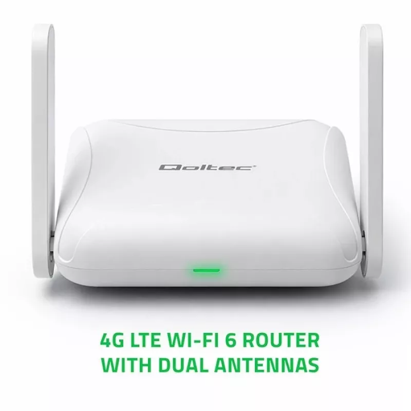 Router QOLTEC 56980 – 4G LTE mobiele router met Wi‑Fi 6