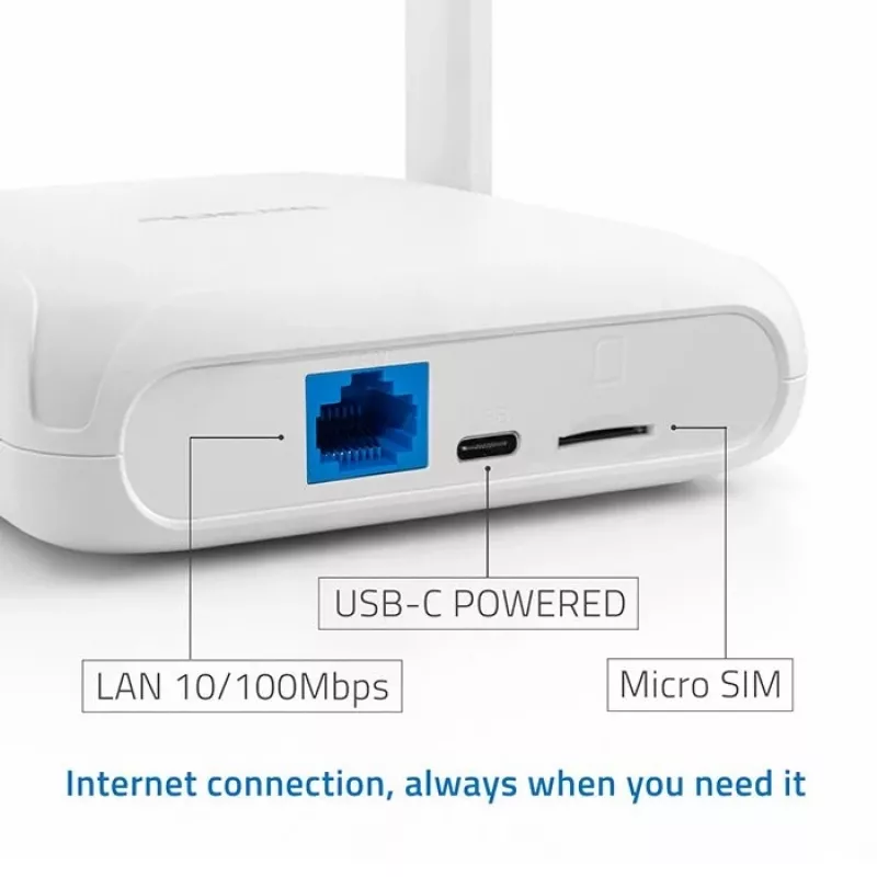 Router QOLTEC 56980 – 4G LTE mobiele router met Wi‑Fi 6