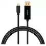 Kabel SAVIO CL-207 USB-C naar DisplayPort 2,0 m, DisplayPort 1.2-ondersteuning