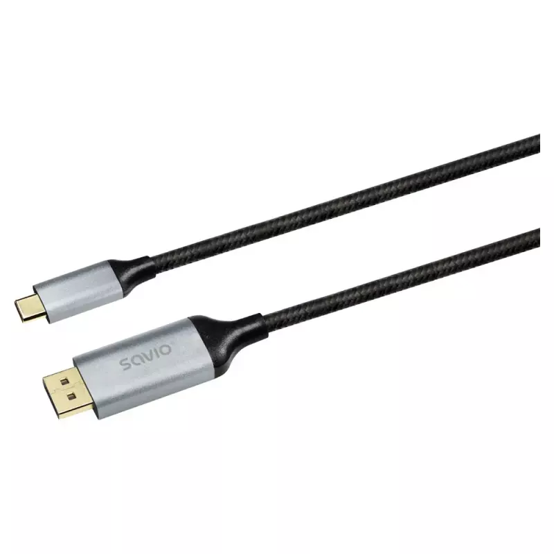 USB-C naar DisplayPort-kabel SAVIO CL-208 (DisplayPort 1.2, 2 m)