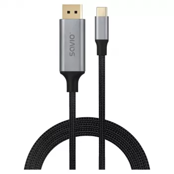 USB-C naar DisplayPort-kabel SAVIO CL-208 (DisplayPort 1.2, 2 m)