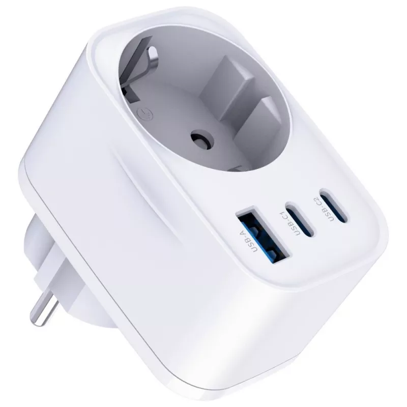 3MK Charger Comfort Charger GaN 30W wit – USB-voeding, 30W GaN-uitgang