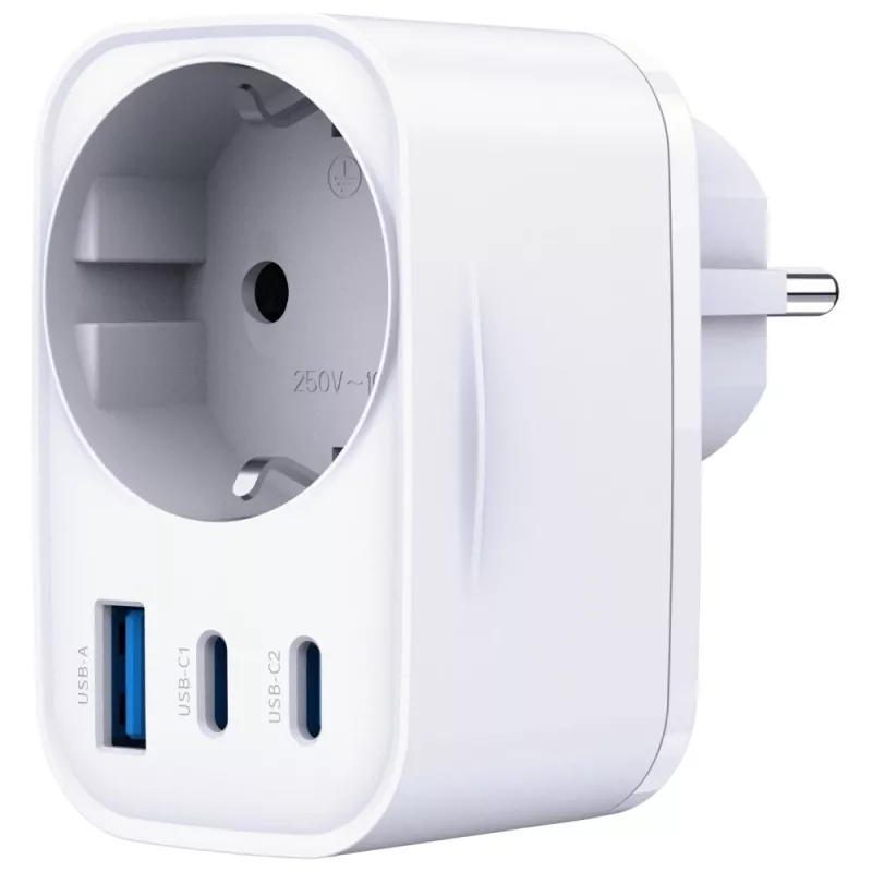 3MK Charger Comfort Charger GaN 30W wit – USB-voeding, 30W GaN-uitgang