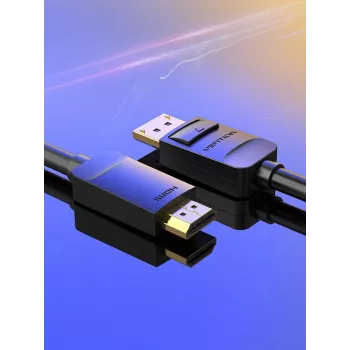 Kabel DP naar HDMI 2M/SCHWARZ Hadbh Vention