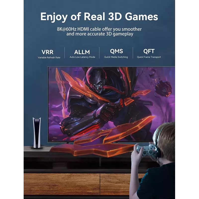 HDMI-kabel 8K/10M zwart Aanbl Vention