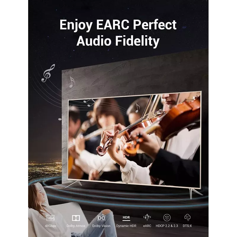 HDMI-kabel 8K/10M zwart Aanbl Vention
